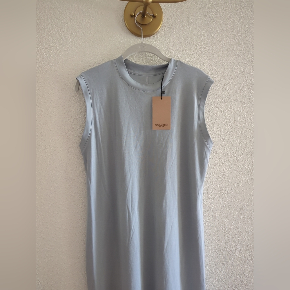 NEW MM Lafleur Light Blue The Lou Dress in Pima Cotton Size XLarge,med - Picture 8 of 11
